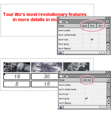 Applying a style to a paragraph and another style to a selection of table cells