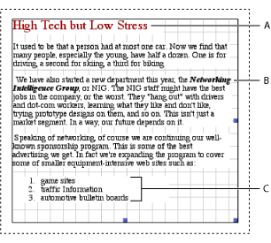 text formatted heading elements structure using formatting numbered emphasis attribute inline list